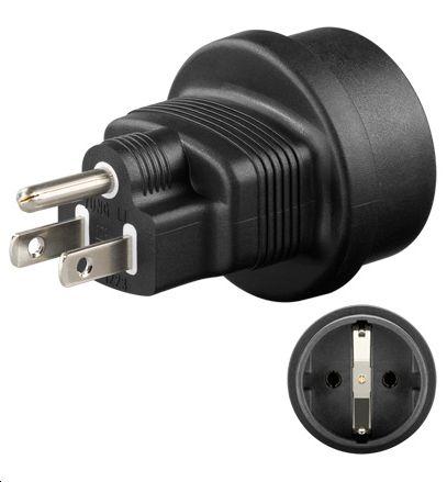„MicroConnect“ universalus adapteris US/Schuko (PETRAVEL3)