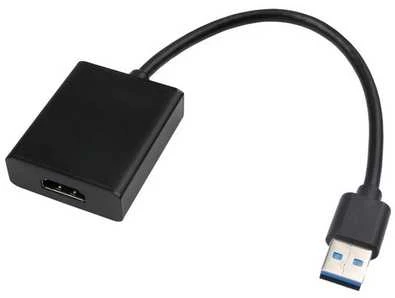 USB 3.0 į HDMI adapteris su laidu