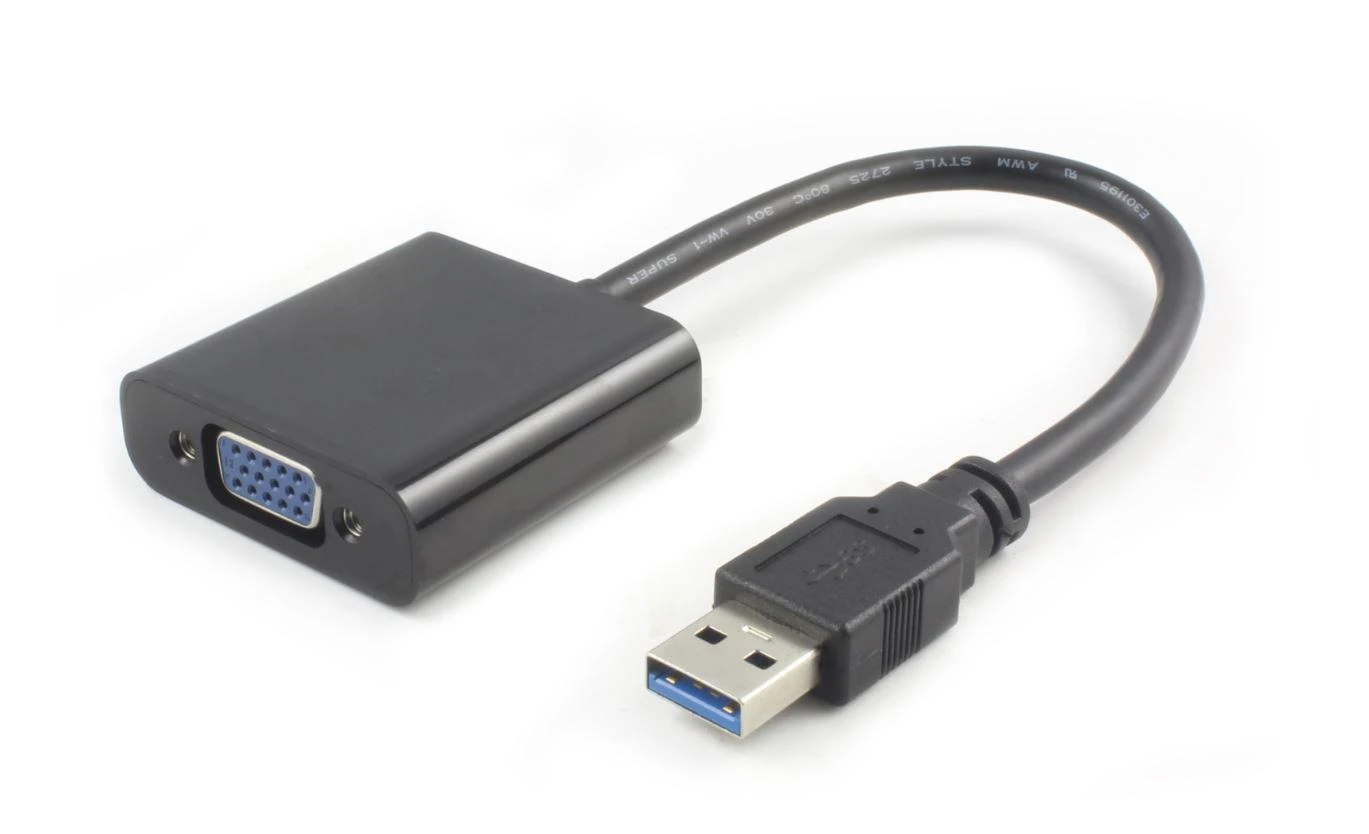 USB 3.0 į VGA adapteris, juodas