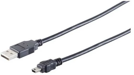 Kabelis USB MicroConnect USB-A - miniUSB 1,8 m Juodas (USBAMB82)