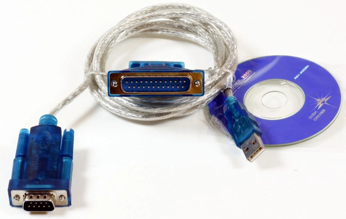 „Kabelis MicroConnect“ USB A/DB9 + DB25, 1,8 m (USBADB25)