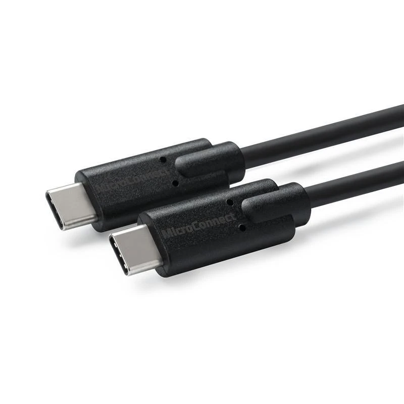 USB MicroConnect USB-C – USB-C laidas 1 m juodas (USB3.1CC1)