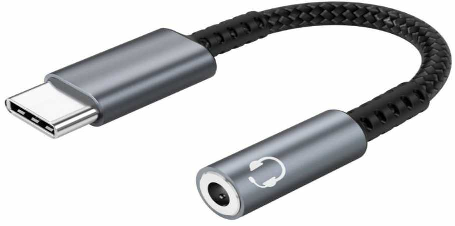 Adapteris USB MicroConnect USB-C - Jack 3.5mm Sidabrinė (MC-AUDIO-USBC)