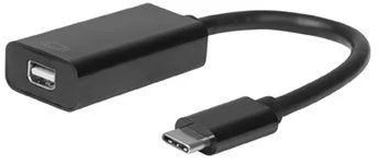 Juodas USB-C į DisplayPort adapteris