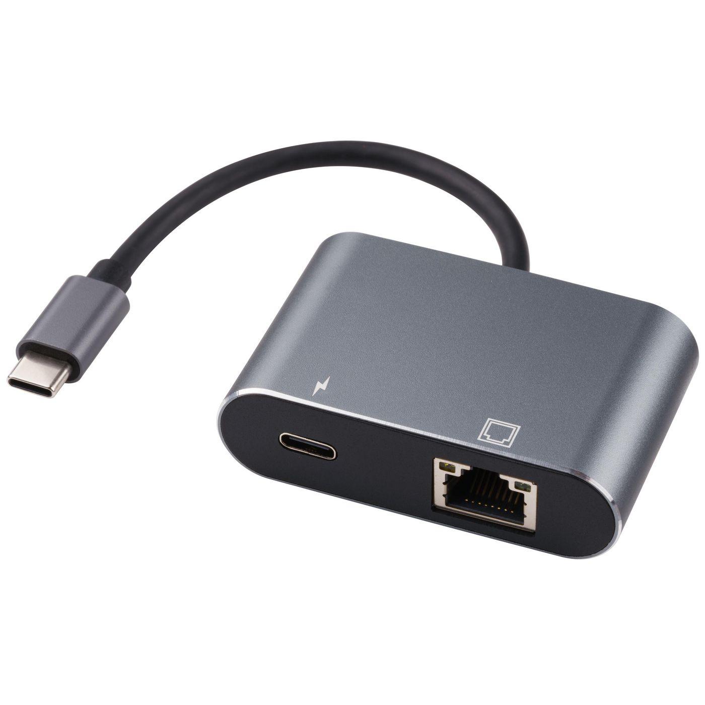 Adapteris USB MicroConnect USB-C - RJ-45 Juodas (USB3.1CETHPDBA)