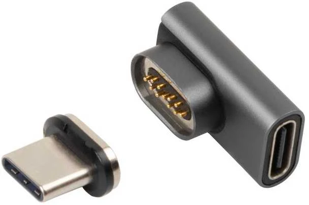 Magnetinis USB-C 90 laipsnių kampo adapteris