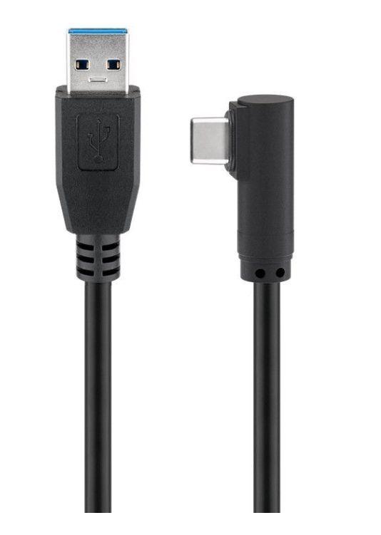 USB kabelis MicroConnect USB-A - USB-C 0,5 m juodas (USB3.1CA05A)