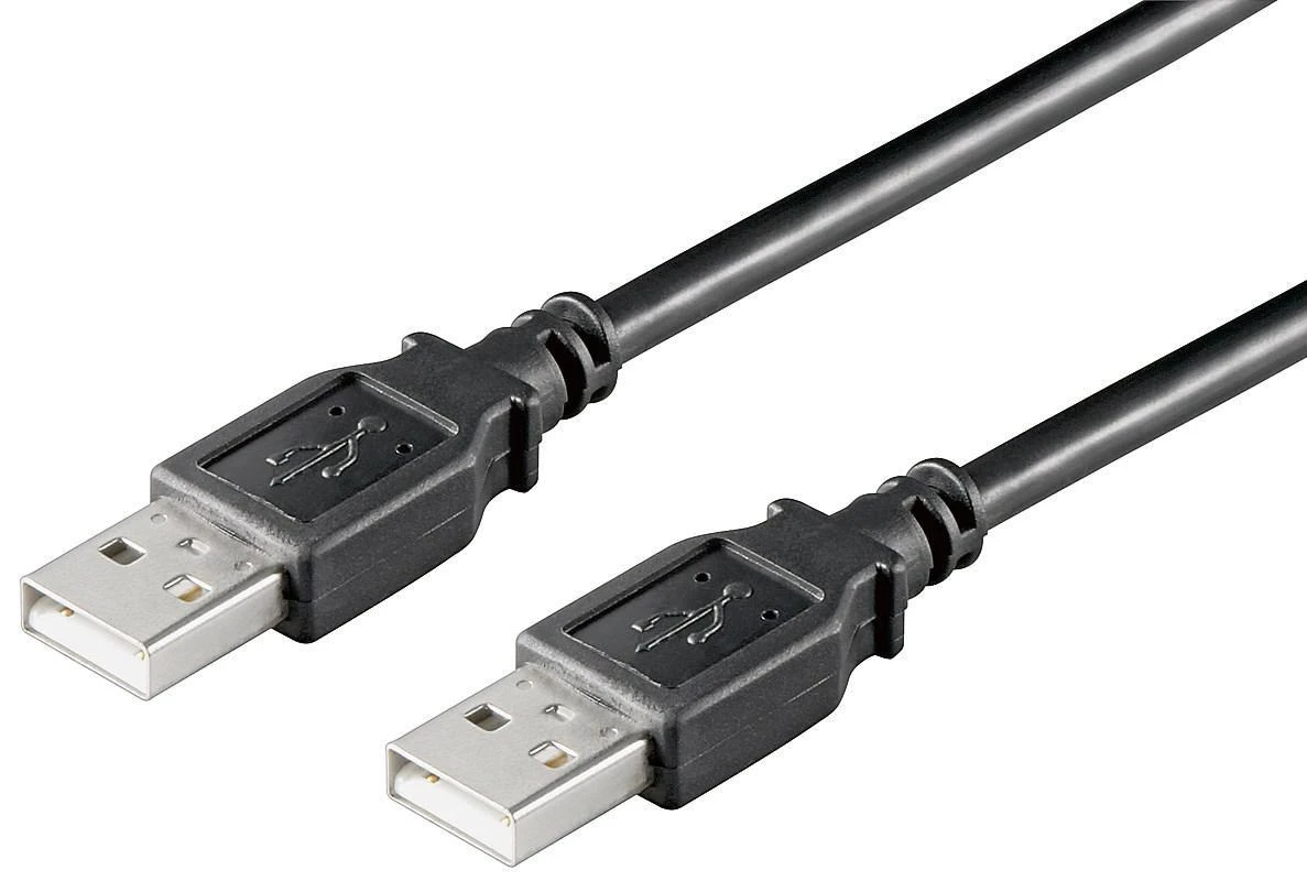 Kabelis USB MicroConnect USB-A - USB-A 0.5 m Juodas (USBAA05B)