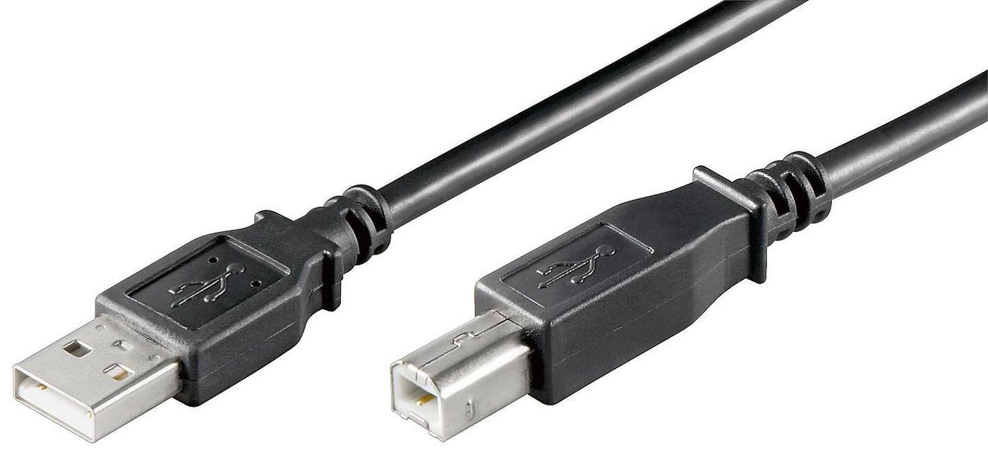 Kabelis USB MicroConnect USB-A - 0.3 m Juodas (USBAB03B)