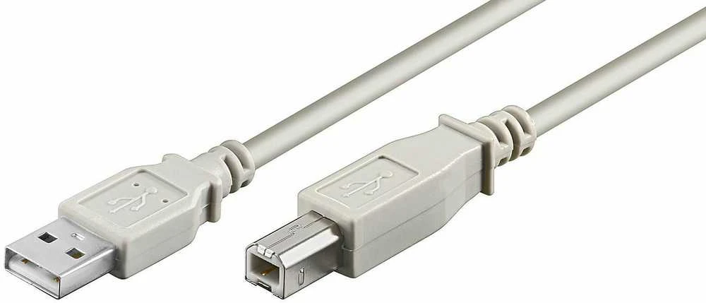Kabelis USB MicroConnect USB-A - USB-B 3 m Baltas (USBAB3)