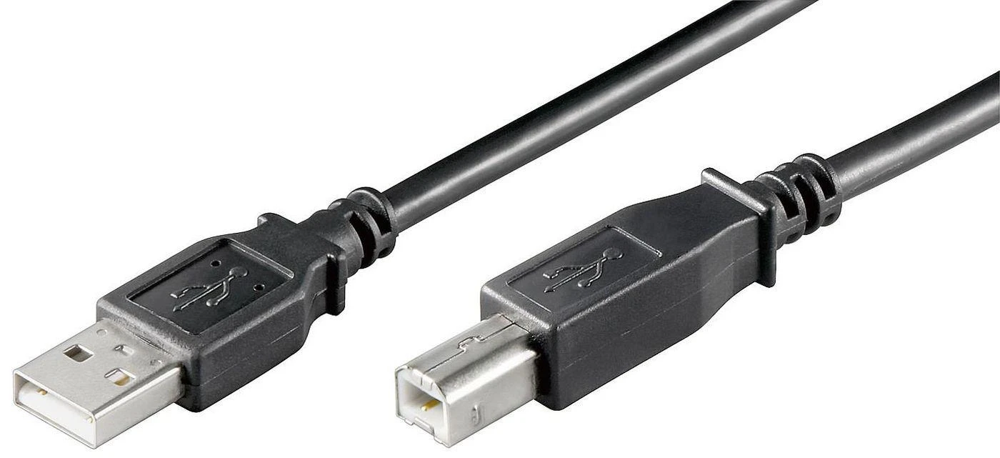 Kabelis USB MicroConnect USB-A - USB-B 5 m Juodas (USBAB5B)