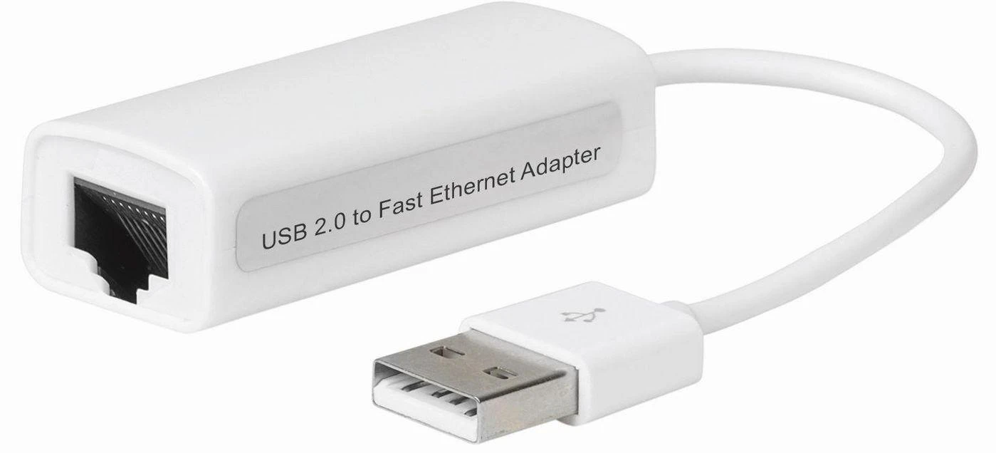 Karta jungiama į tinklą MicroConnect USB - RJ-45 Baltas (USBETHW)