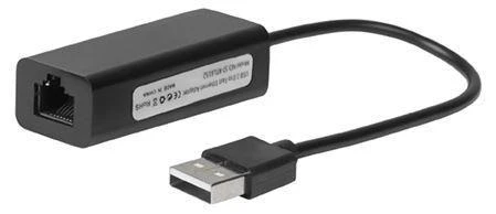 Šakotuvas Karta jungiama į tinklą MicroConnect USB - RJ-45 Juodas (USBETHB)