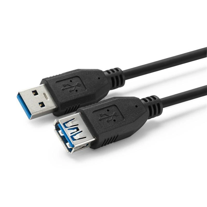 Kabelis USB MicroConnect USB-A - USB-A 2 m Juodas (USB3.0AAF2B)