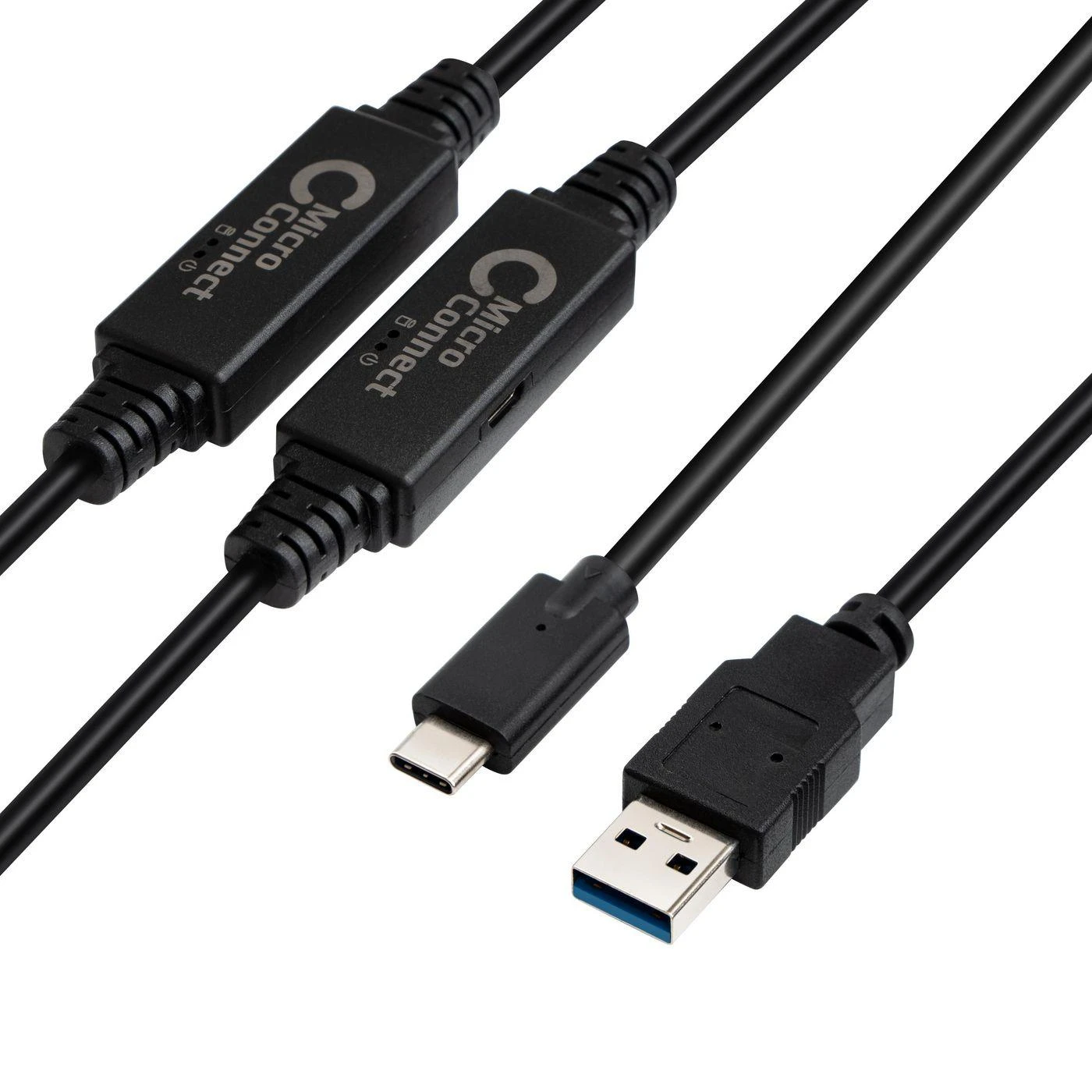 „MicroConnect“ USB3.0 A–USB-C Gen1 kabelis – 10 m kabelis, 5 Gbit/s