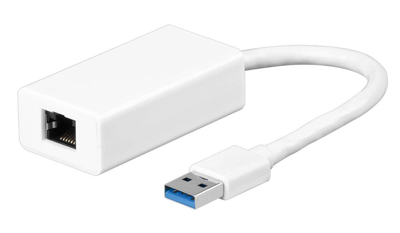 Karta jungiama į tinklą MicroConnect USB-A - RJ-45 Baltas (USBETHGW)