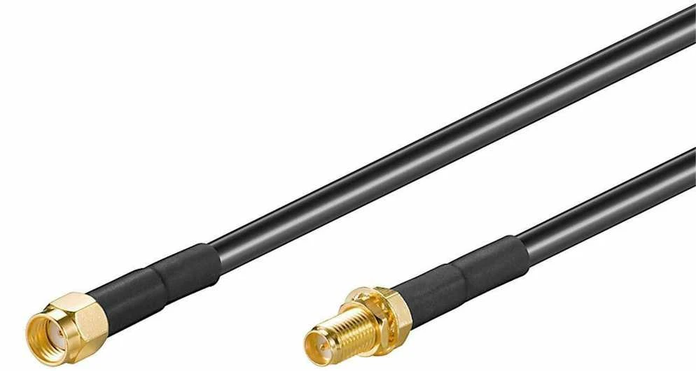 Wentronic Reverse Koaksialinė WLAN antenos plėtinys SMA vyriškas reversas - SMA moteriškas atvirkštinis, 10m