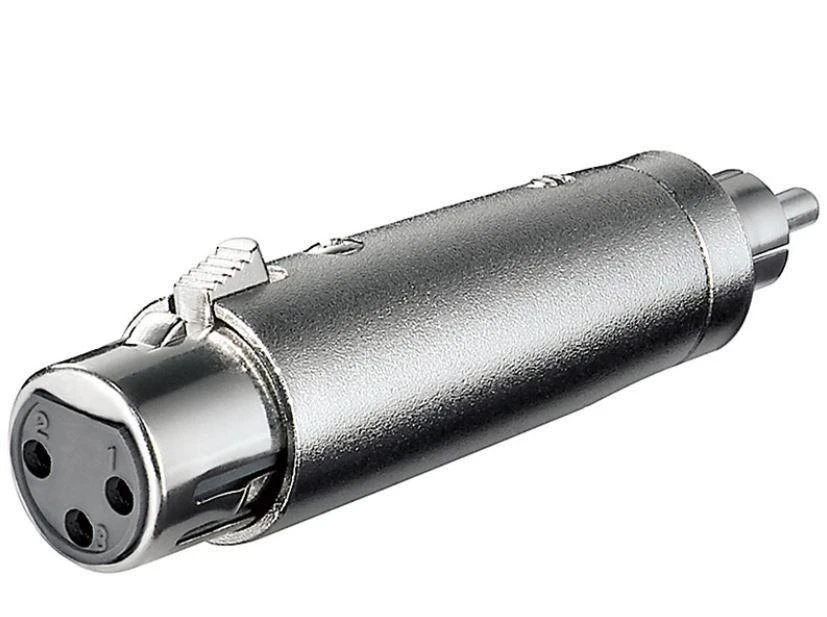 RCA į XLR metalinis adapteris