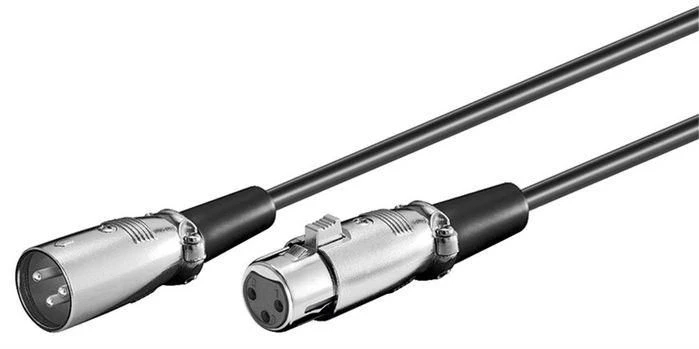 Kabelis MicroConnect XLR - XLR 1m juoda (XLRMF1)