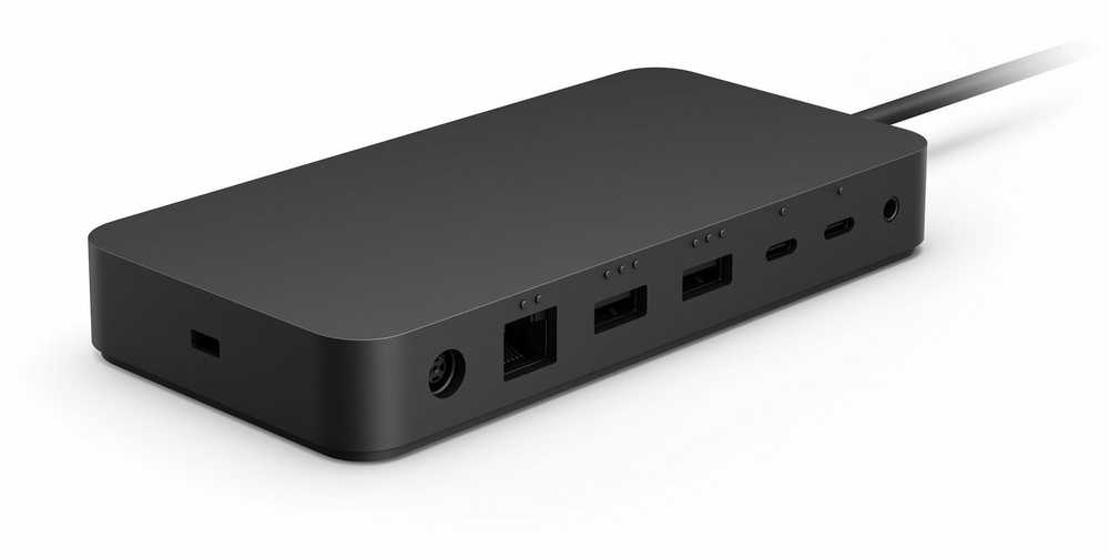 „Microsoft Surface Thunderbolt 4“ dokas, laidinis, „Thunderbolt 4“, 2500 Mbit/s, juodas, „Kensington“, Microsoft
