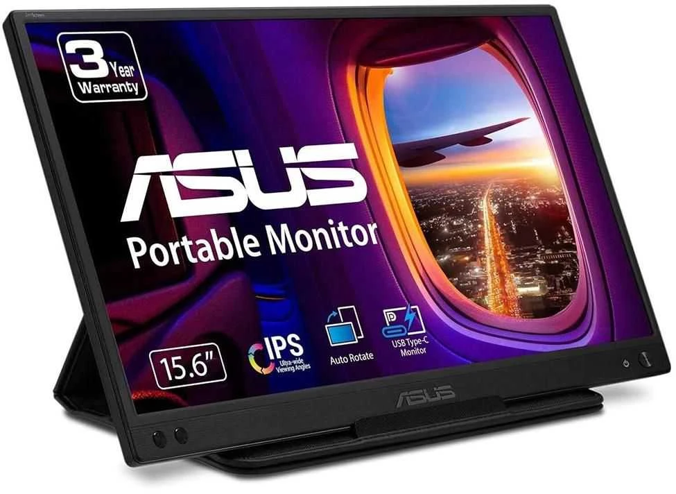 Monitorius ASUS MB166C, 15.6", 1920x108, 60Hz, IPS, 5ms