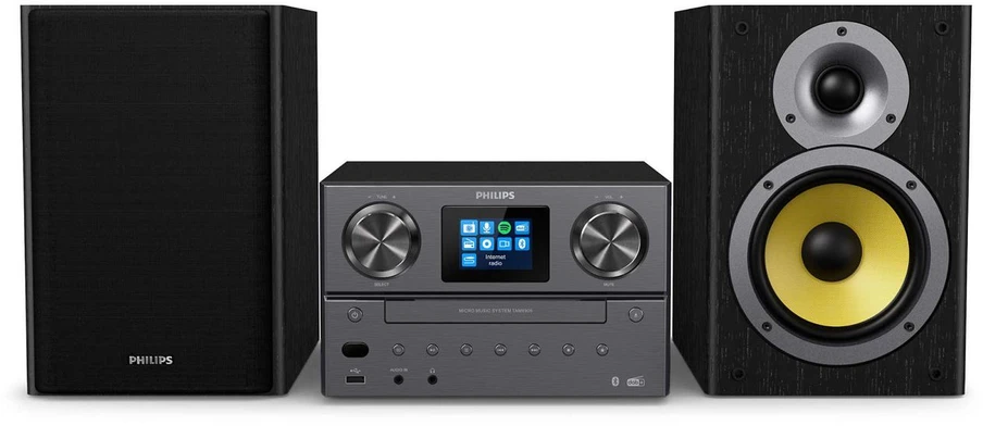 Muzikinis centras Philips Micro Music System TAM8905/10, 100W, interneto radijas, DAB+, Bluetooth, Spotify Connect, USB, MP3-CD