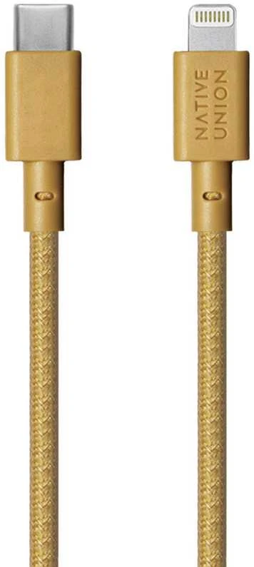 Native Union Belt Cable USB-C - Lightning 1,2m, oranžinis