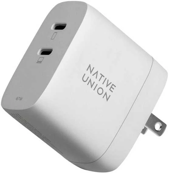 Native Union Greitas GaN įkroviklis PD 67W, baltas