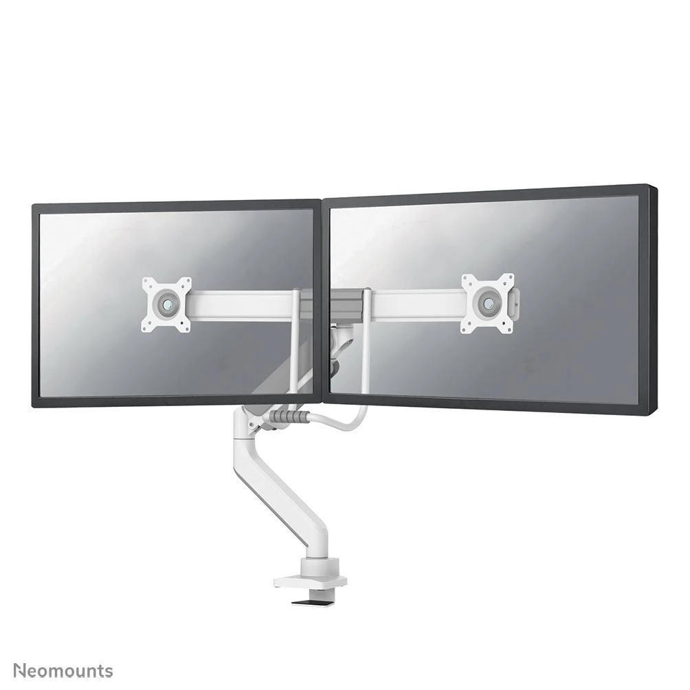Laikiklis NEOMOUNTS BY NEWSTAR DS75-450WH2 FULL MOTION MONITORIUS DESK MOUNT FOR 17-32" SCREENS - Baltas