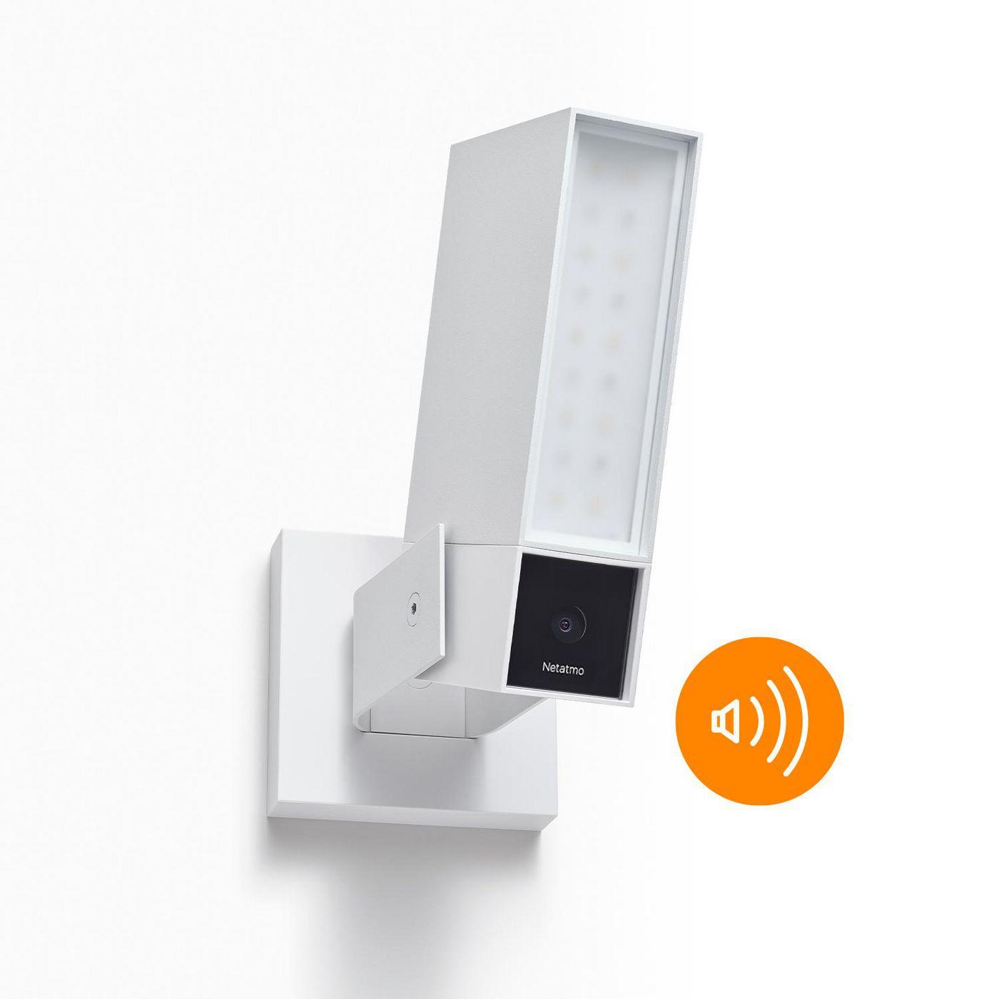 Netatmo išmanioji lauko kamera su sirena, balta