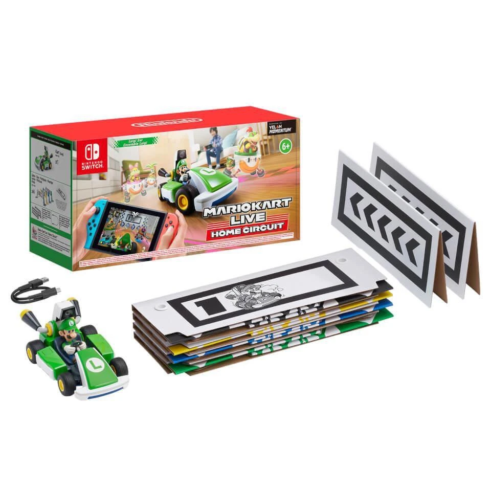 Nintendo Mario Kart Live Home Circuit LUIGI mašinėlės rinkinys