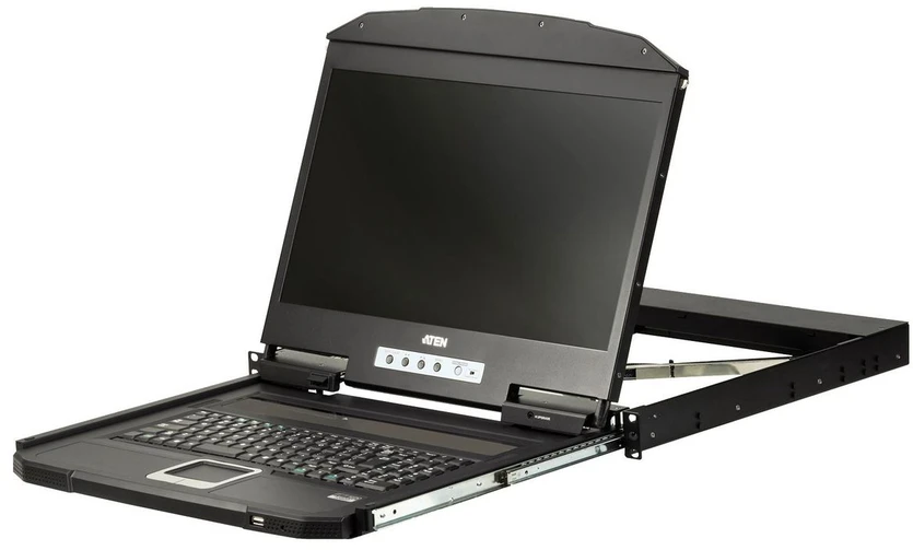 Aten | 1U itin trumpas „Gylis“ vieno bėgelio plačiaekranis LCD konsolė (USB / HDMI) | CL3700NW | 1920 x 1080, 60 Hz