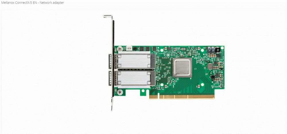 Nvidia Mellanox ConnectX-5 EN tinklo sąsajos plokštė, 10/25 Gbe dviejų prievadų, SFP28, PCIe3.0 x8, aukštas laikiklis, ROHS R6