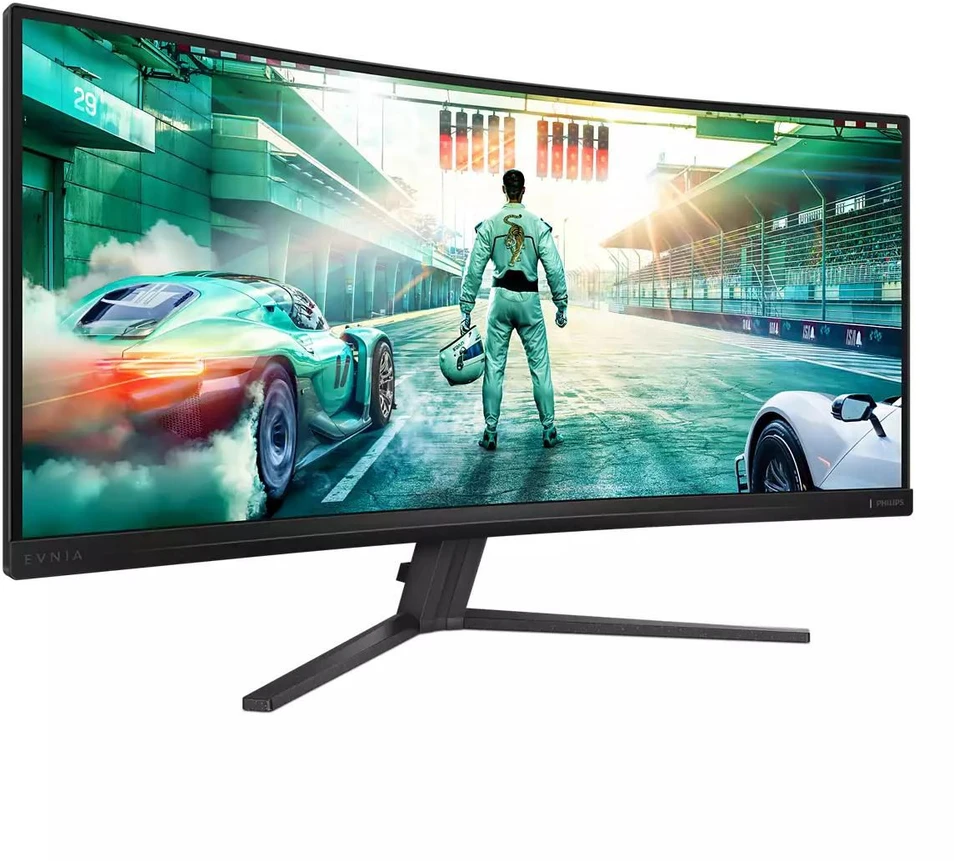 Žaidimų monitorius Philips Evnia 34M2C3500L | 34" / Fast VA / WQHD 3440 x 1440/ DisplayPort: 180 Hz, HDMI: 100 Hz /300 cd/m²