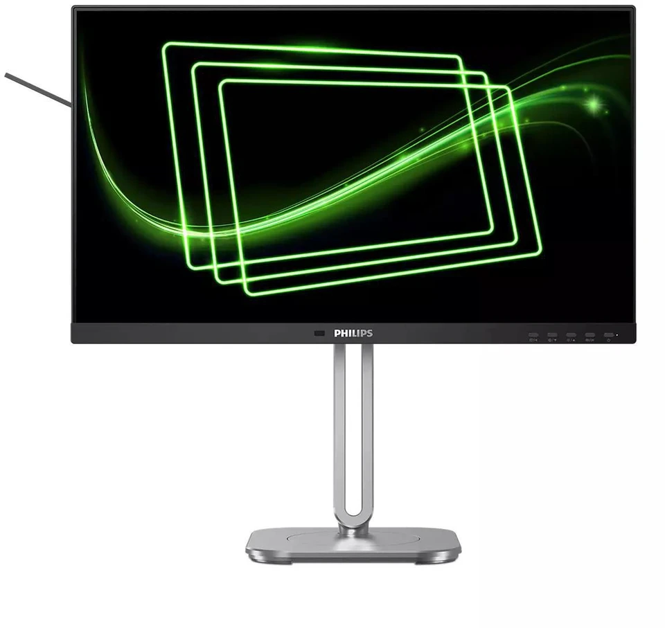 Mmd monitoriai Ekranai PHILIPS 24B2G5301/00 Monitorius 23.8 colio 1920x1080 100Hz HDMI DP USB tamsus pilkas