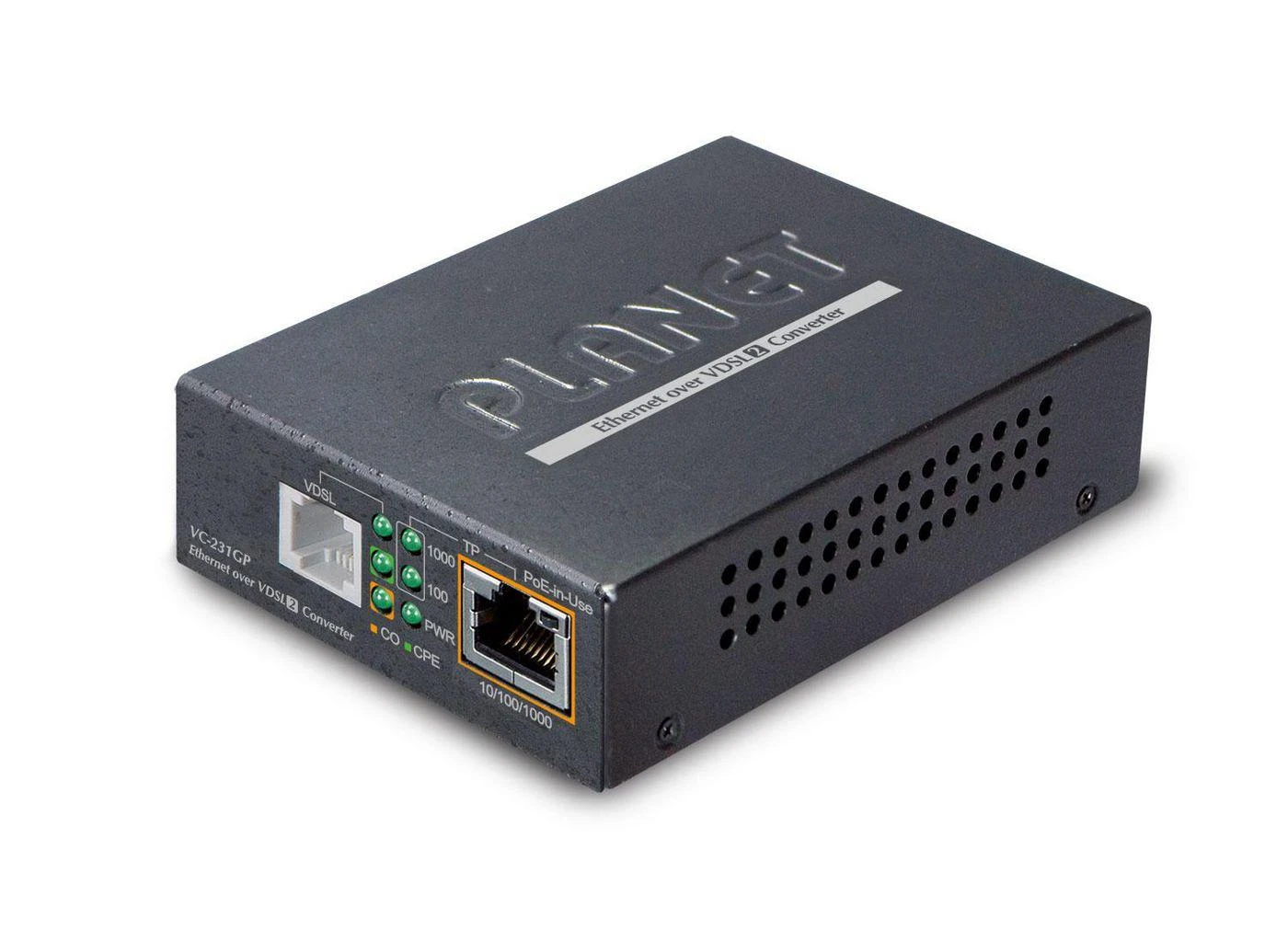 Šakotuvas MEDIA KONWERTER PLANET VC-231GP VDSL2 1000BASE-T 1X RJ45 1X VDSL2/RJ11