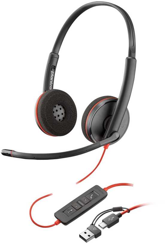 Ausinės Poly Blackwire 3210 Vienpusės USB-C