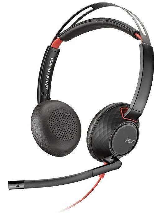 Ausinės Plantronics Poly Blackwire C5220 USB-C ir 3,5 mm lizdo jungtis