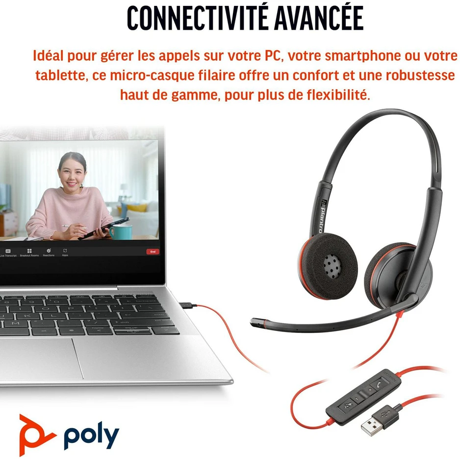 Poly Blackwire C3220 USB-C Ausinės (80S07A6 (80S07A6) | Poly