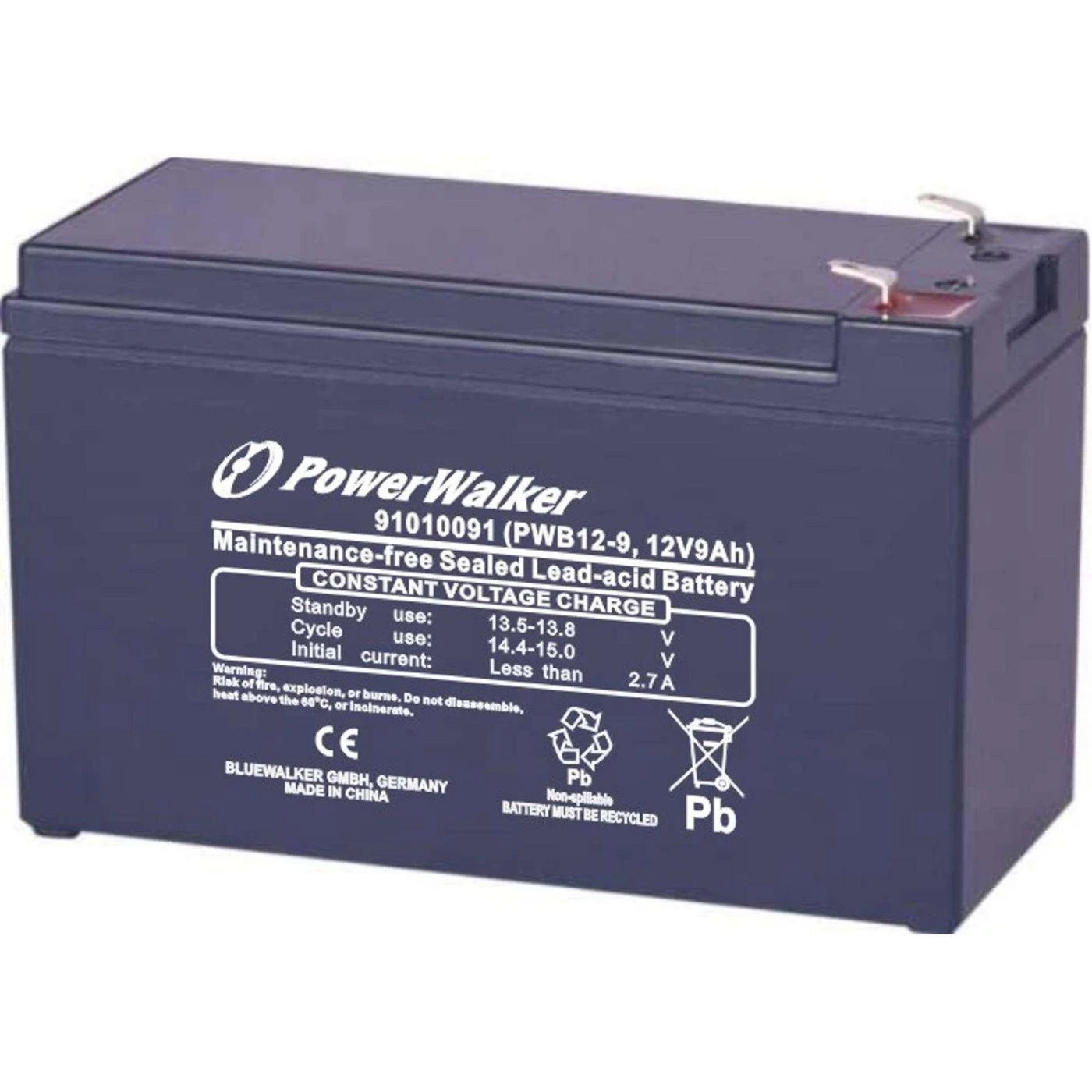 „Power Walker“ UPS baterija 12 V / 9 Ah