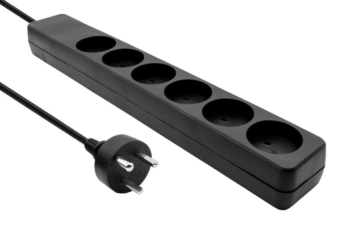 ProXtend Danų IT Power Strip 6- way 6 lizdai 2 m juoda (KIT6-KIT02B)