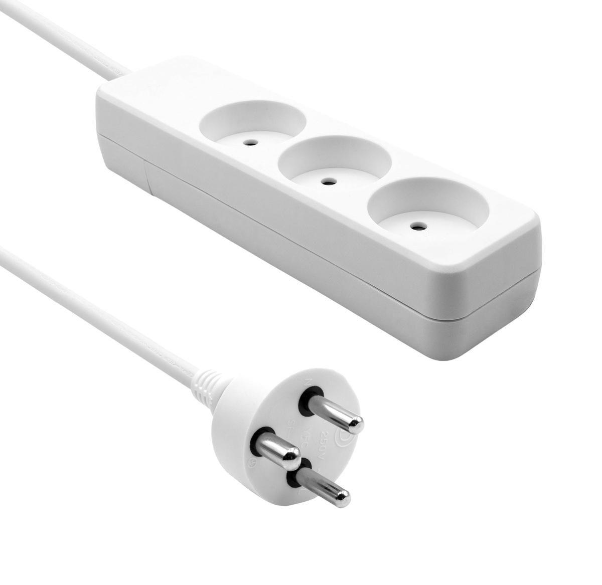 ProXtend Danish Power Strip 3 anglių 4 m balta (K3-K04W)