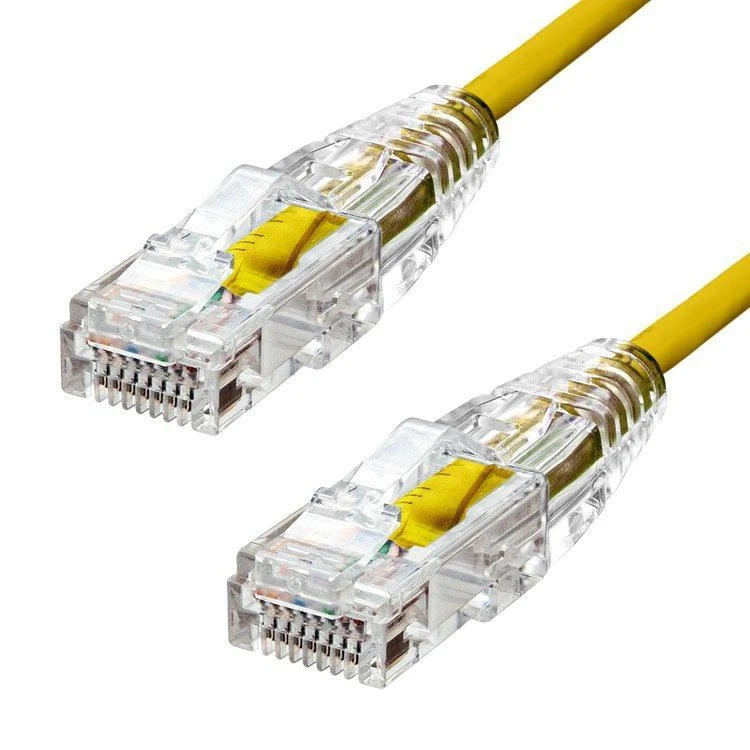 ProXtend Ultra Slim CAT6 U/UTP CU LSZH Ethernet kabelis Geltona 3m