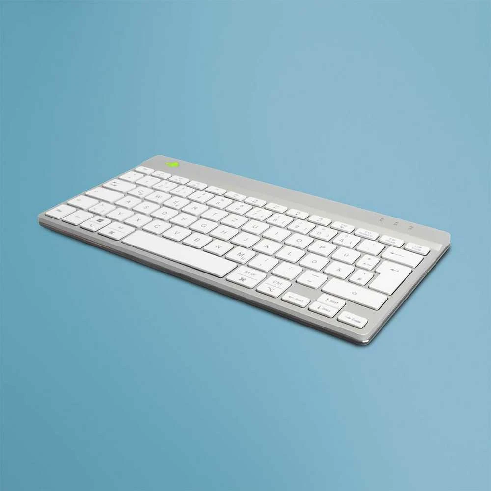 R Go Tools R-GO COMPACT BREAK ERGONOMIC - Klaviatūra QWERTZ (DE) su laidu Baltas