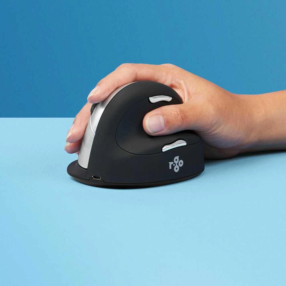 R-Go Tools HE Mouse Vertikali Ergonomiška pelė, dešinei rankai, belaidė