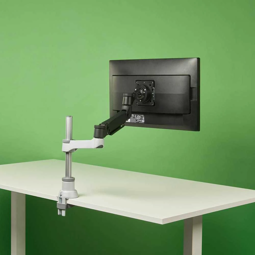 Laikiklis R-Go Tools R-Go Monitorarm 0"-40" 1TFT Max.9KG Caparo 4 Gasfeder sidabrinis