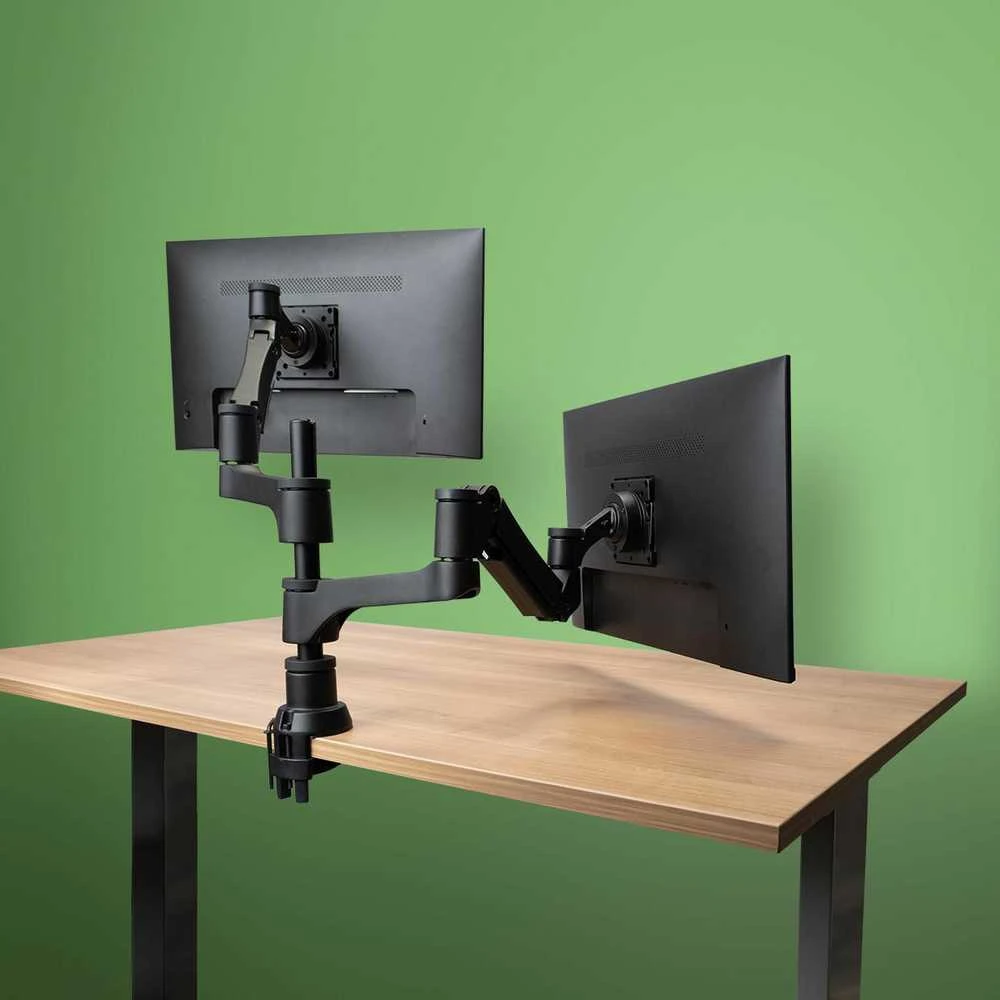 Laikiklis R-Go Tools R-Go Monitorarm 0"-32" 2TFT Max.9KG Caparo 4 Gasfeder sidabrinis