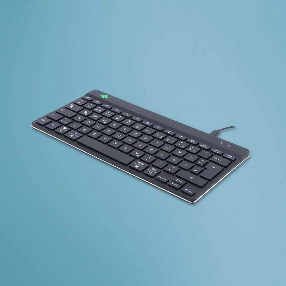 R Go Tools COMPACT BREAK Klaviatūra QWERTZ - DE Juodas su laidu