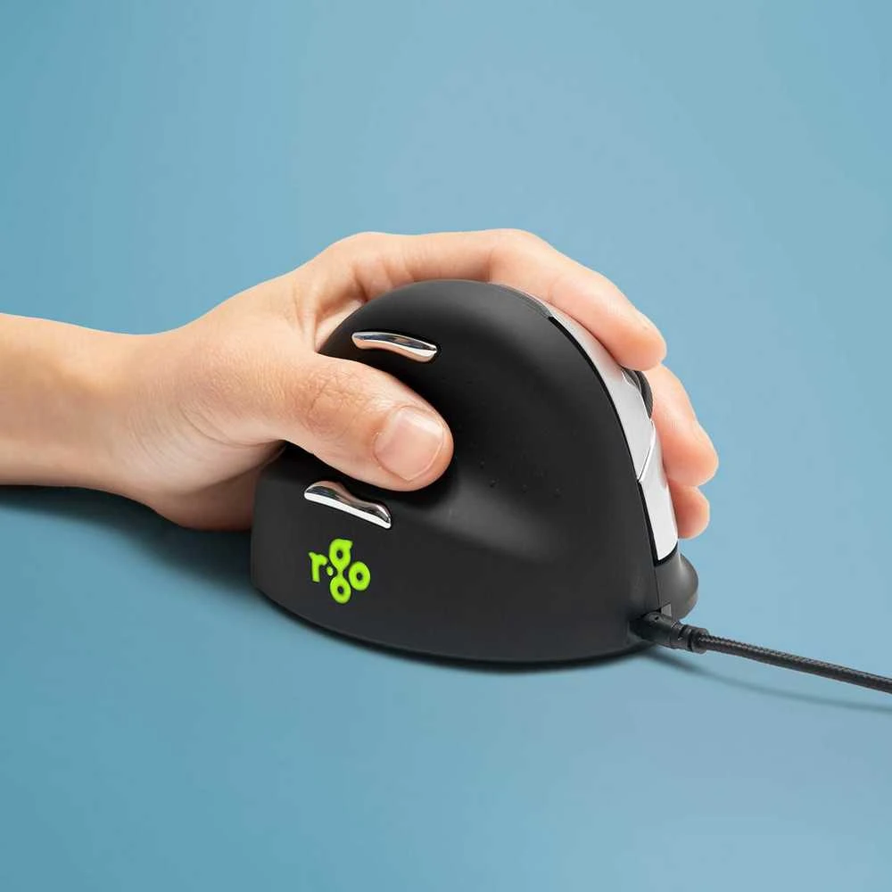 R Go Tools R-GO HE Pelė ERGONOMIŠKAS DIDELIS - KAIRIARANKIUI, LAIDINIS