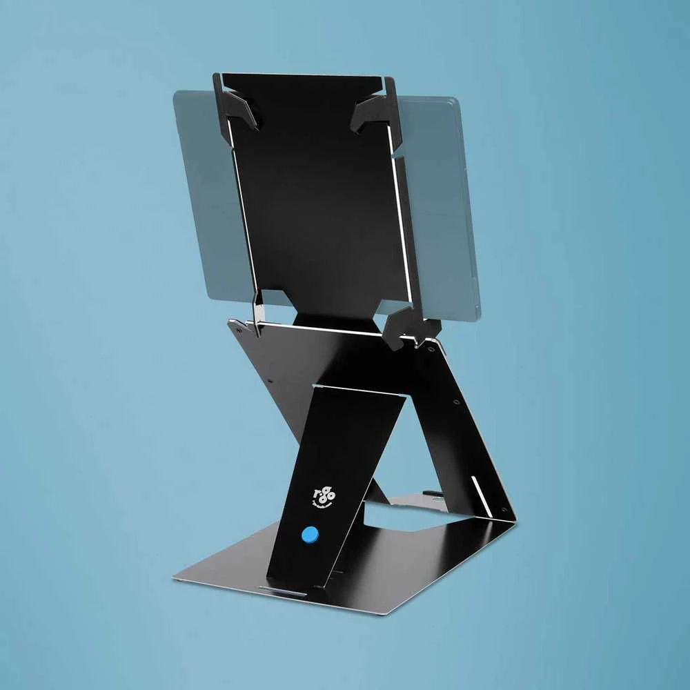 R Go Tools R-Go nešiojamojo kompiuterio ir planšetinio kompiuterio stovas, 10–22 colių, maks. 5kg, juodas, mažmeninės prekybos produktas